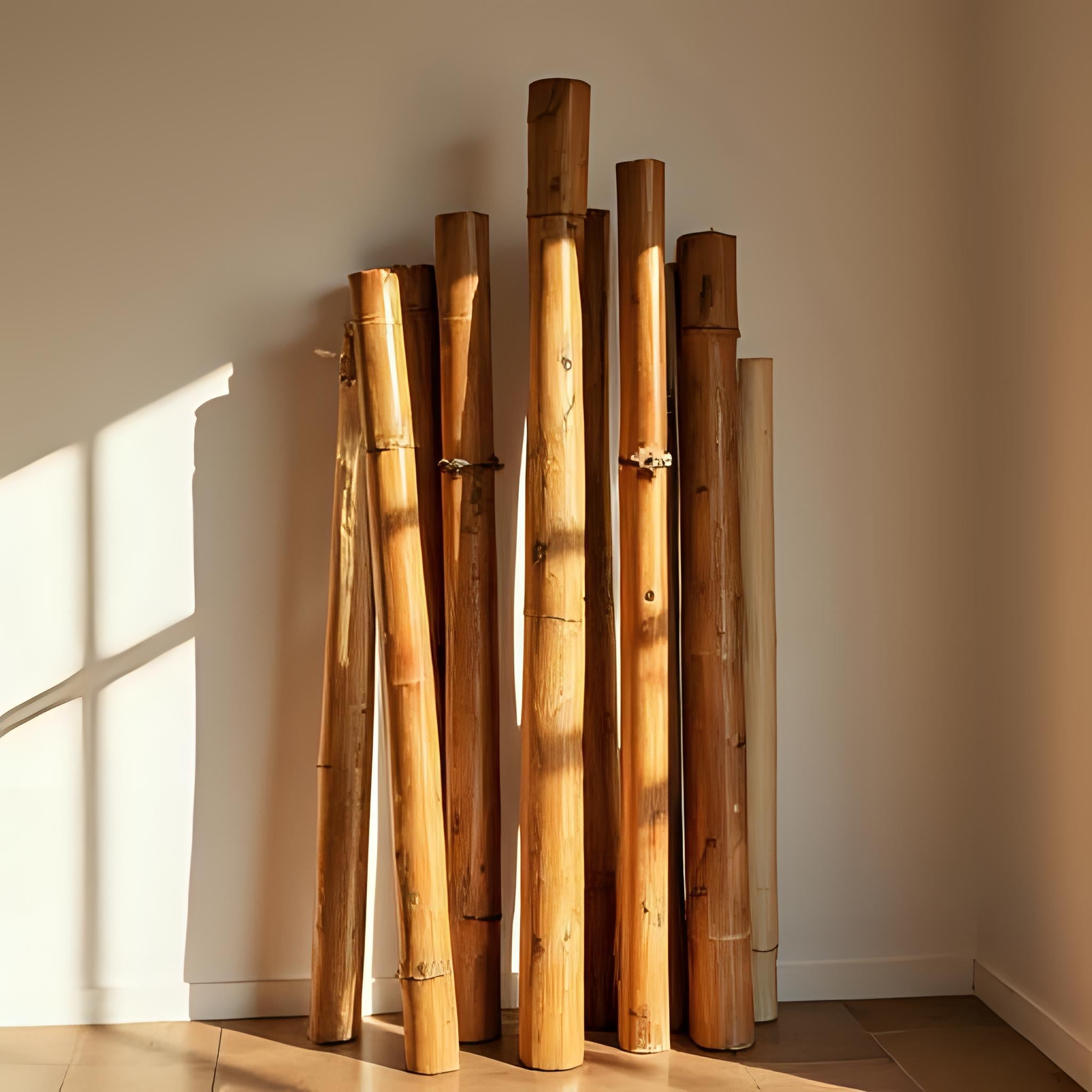 Cañas de bambú para decorar el hogar