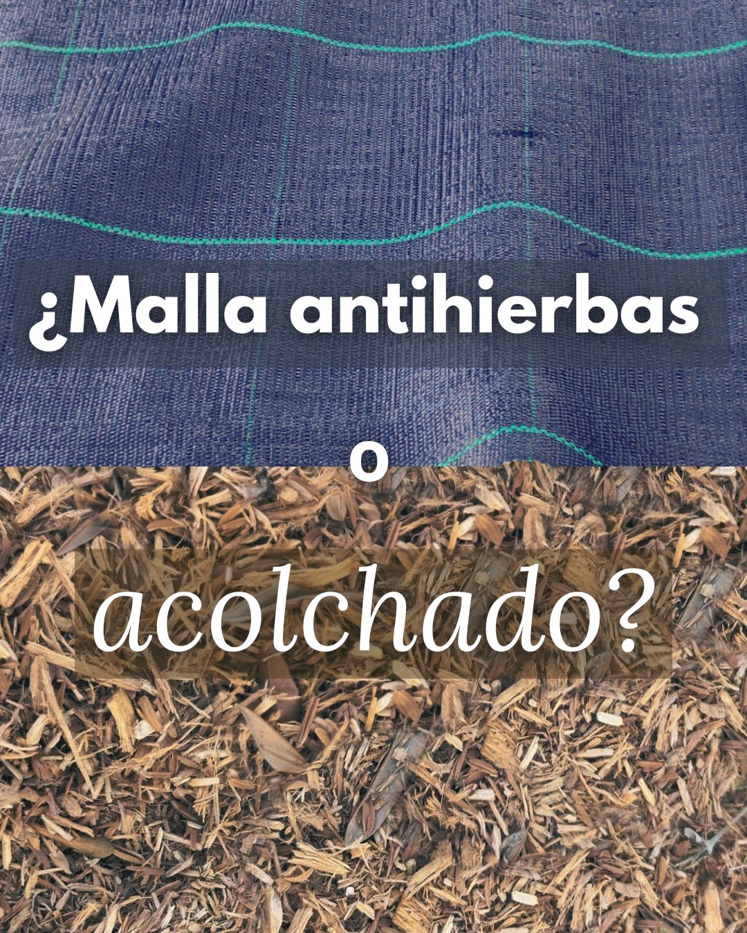 Rollo de malla antihierbas o mulching natural