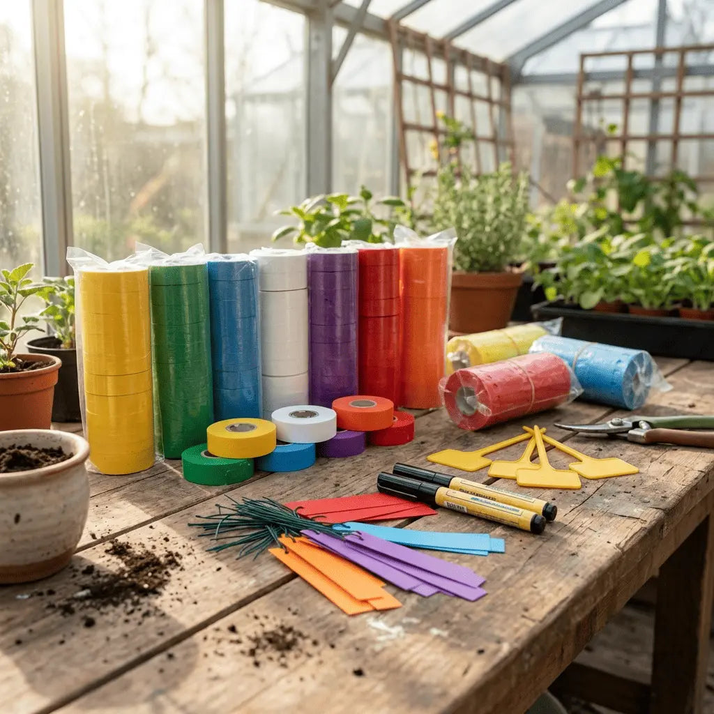 Etiquetas de plástico para identificación de plantas y picas marcadoras para vivero profesional