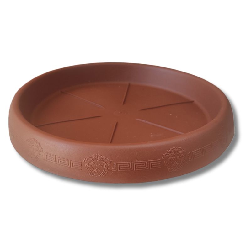 Plato Hondo Decorativo Redondo | Protección y Elegancia para Macetas de Jardín y Hogar