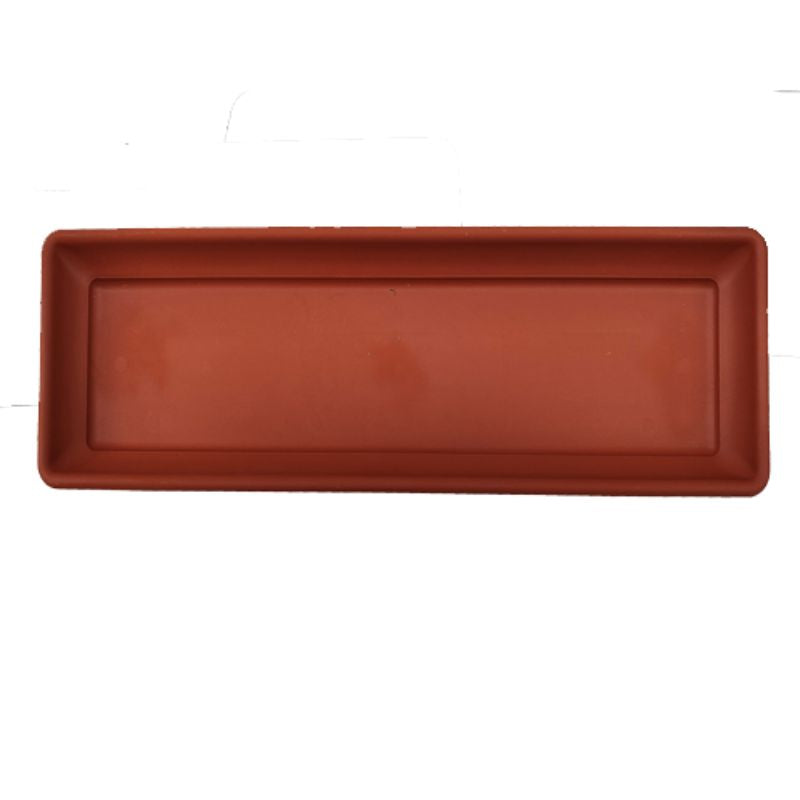 Plato CASIOPEA Rectangular — Drenaje para Jardinera 40, 50 y 60 cm | Terracota, Blanco, Antracita y Verde