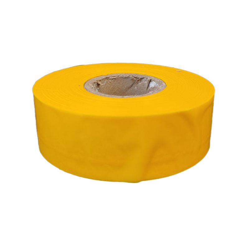 Cinta de plástico para marcado de árboles de color amarillo