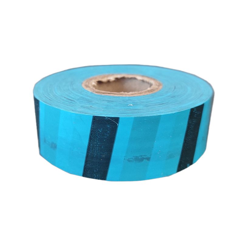 Cinta de plástico para marcado de árboles de color azul y negro