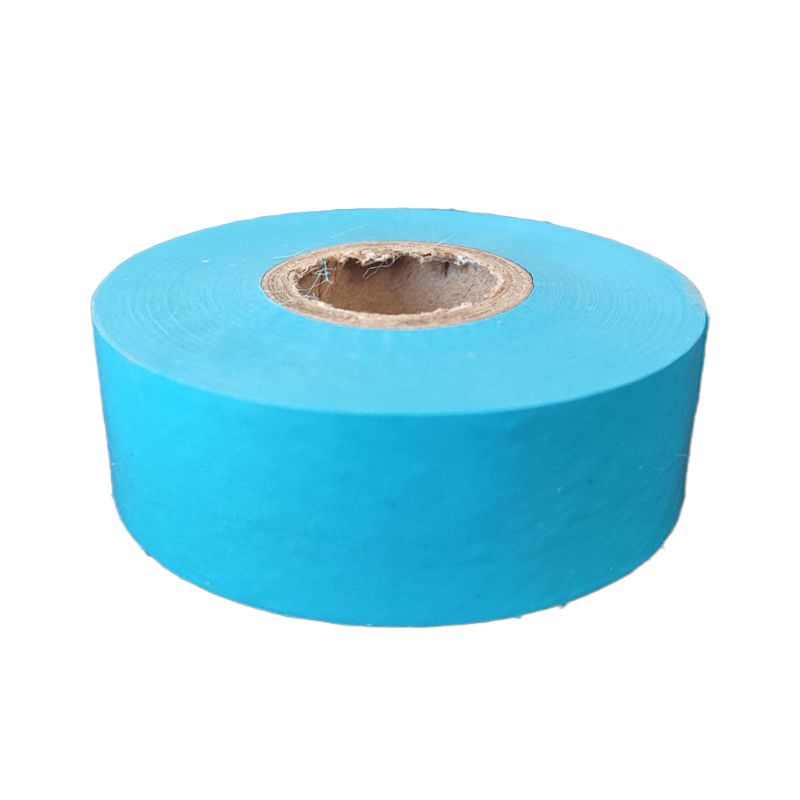 Cinta de plástico para marcado de árboles de color azul