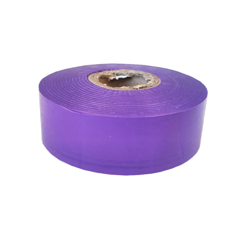 Cinta de plástico para marcado de árboles de color lila