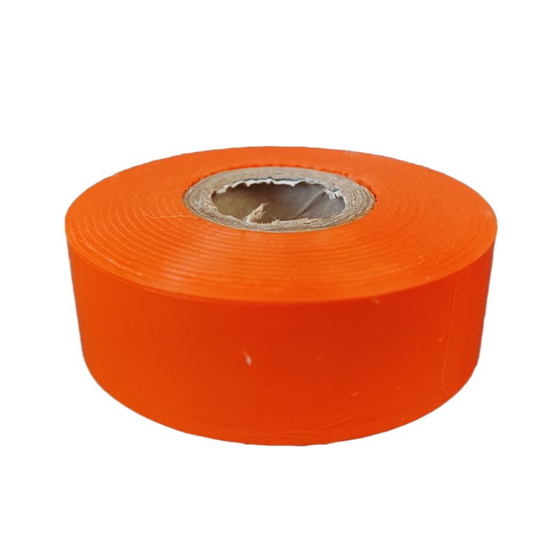 Cinta de plástico para marcado de árboles de color naranja