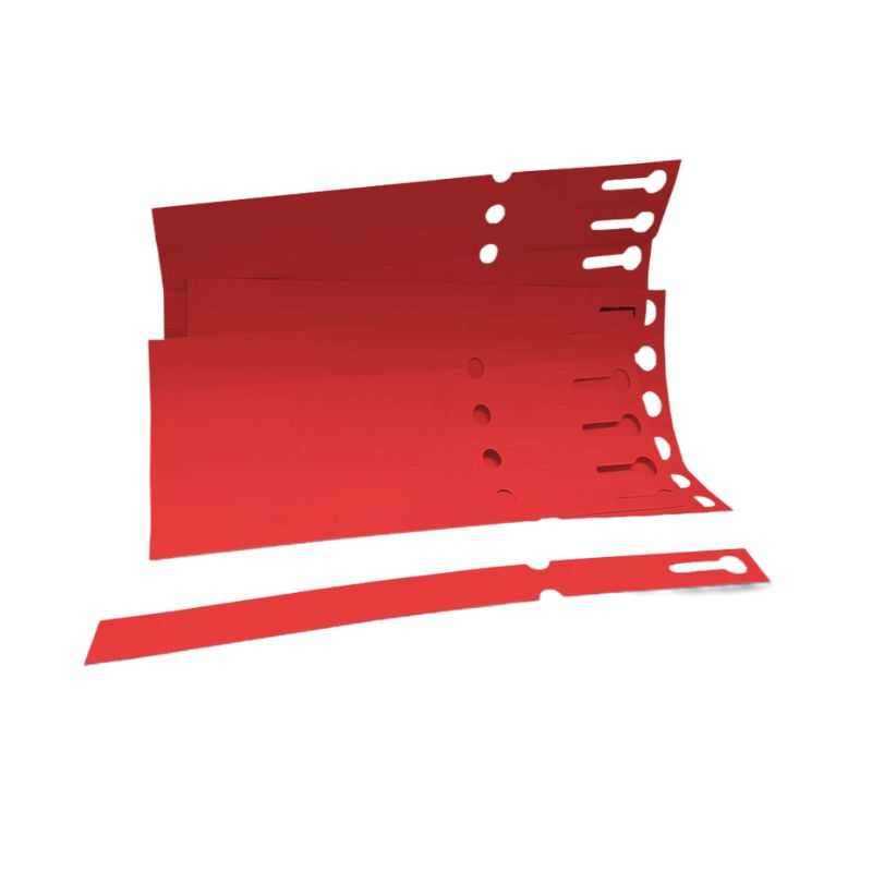 Pack de Etiquetas envolventes para marcar plantas de color rojo