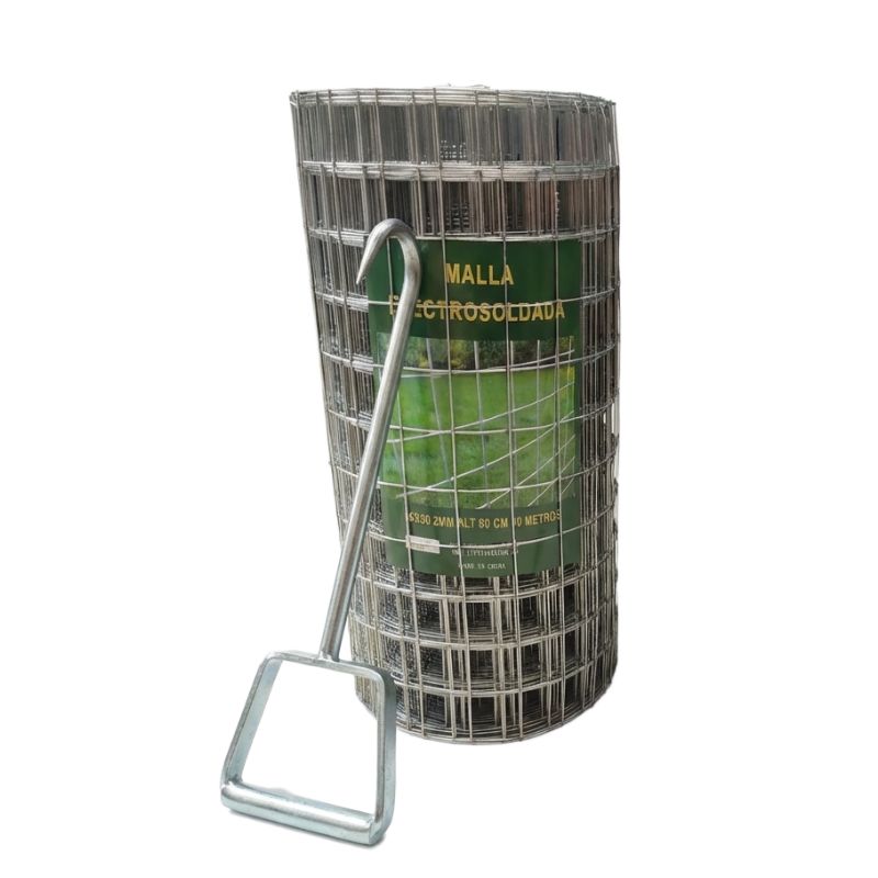 Gancho de hierro galvanizado para tensar malla metálica electrosoldada