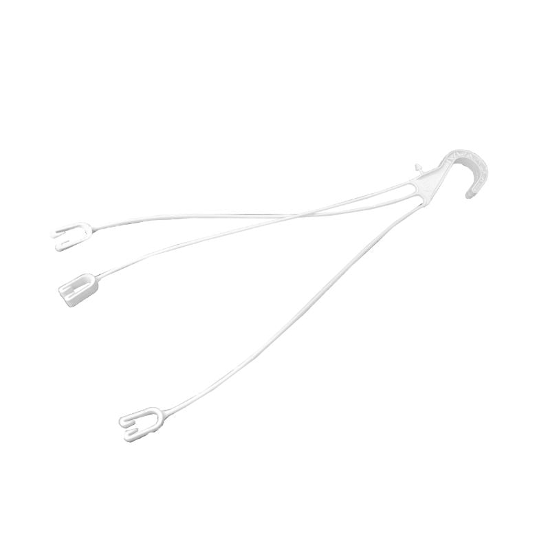 Gancho de colgar para macetas de color blanco