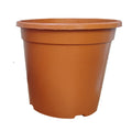 Maceta alta decorativa de producción para viveros de color arena