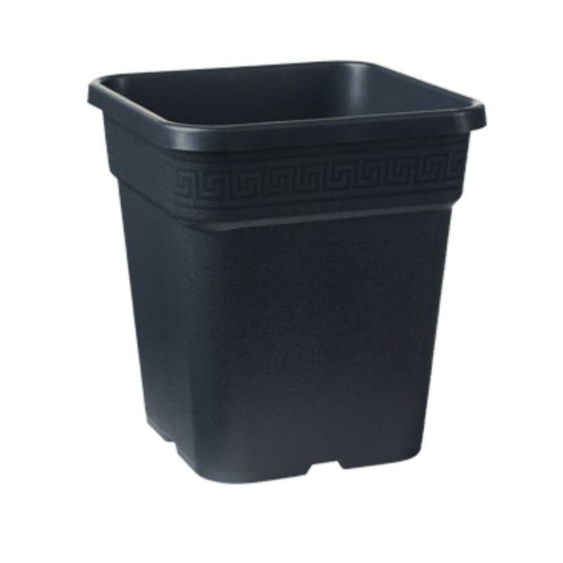Maceta Cuadrada VEGA | Resistente UV para Jardín y Hogar | Diseño Moderno en Terracota y Negro