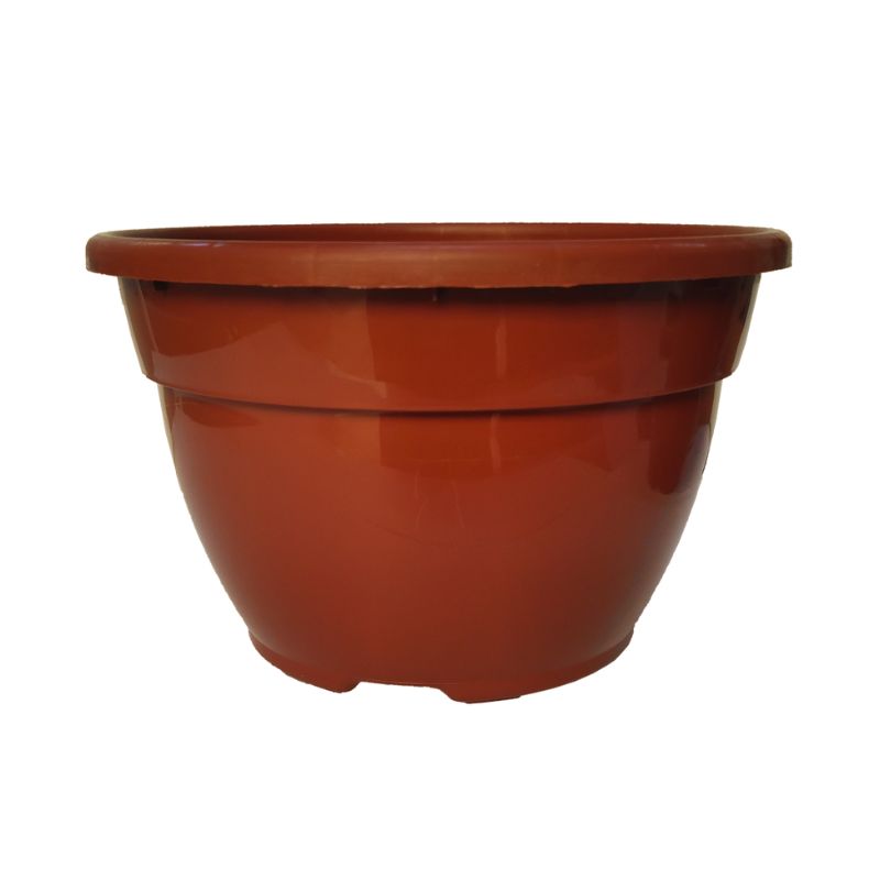 Maceta colgante profesional para viveros y balcones de color teja