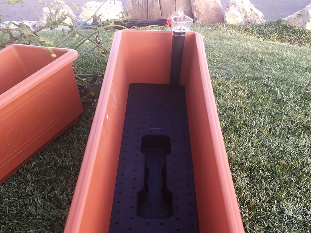 comprar jardineras rectangulares decorativas baratas con deposito de agua online