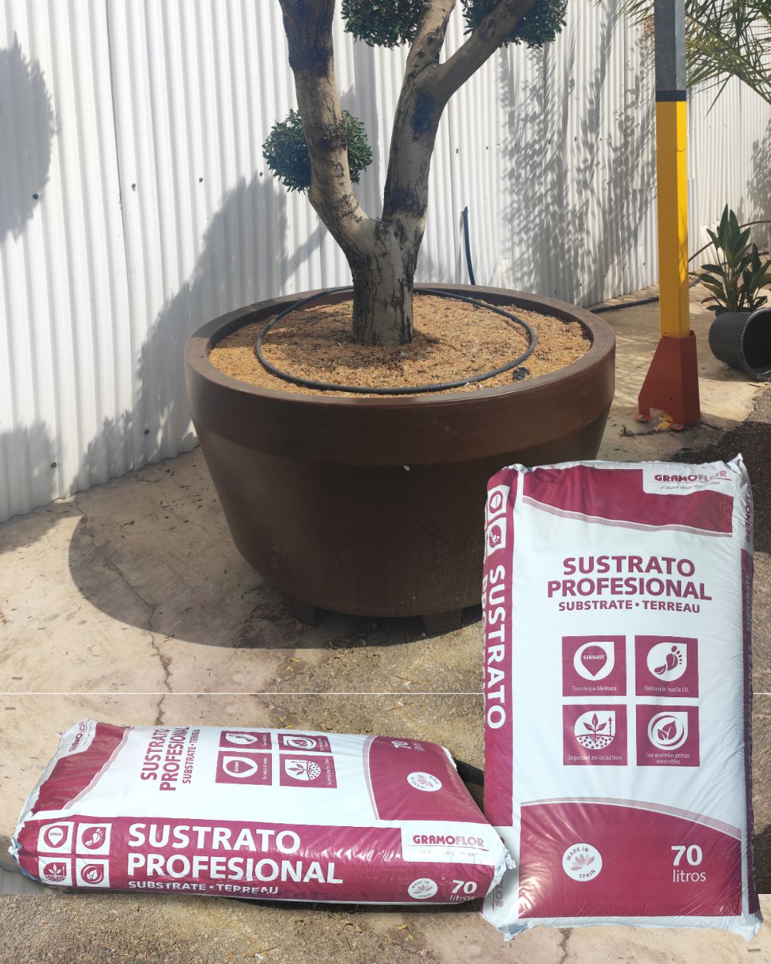 Saco de mulching de 70 litros para acolchados