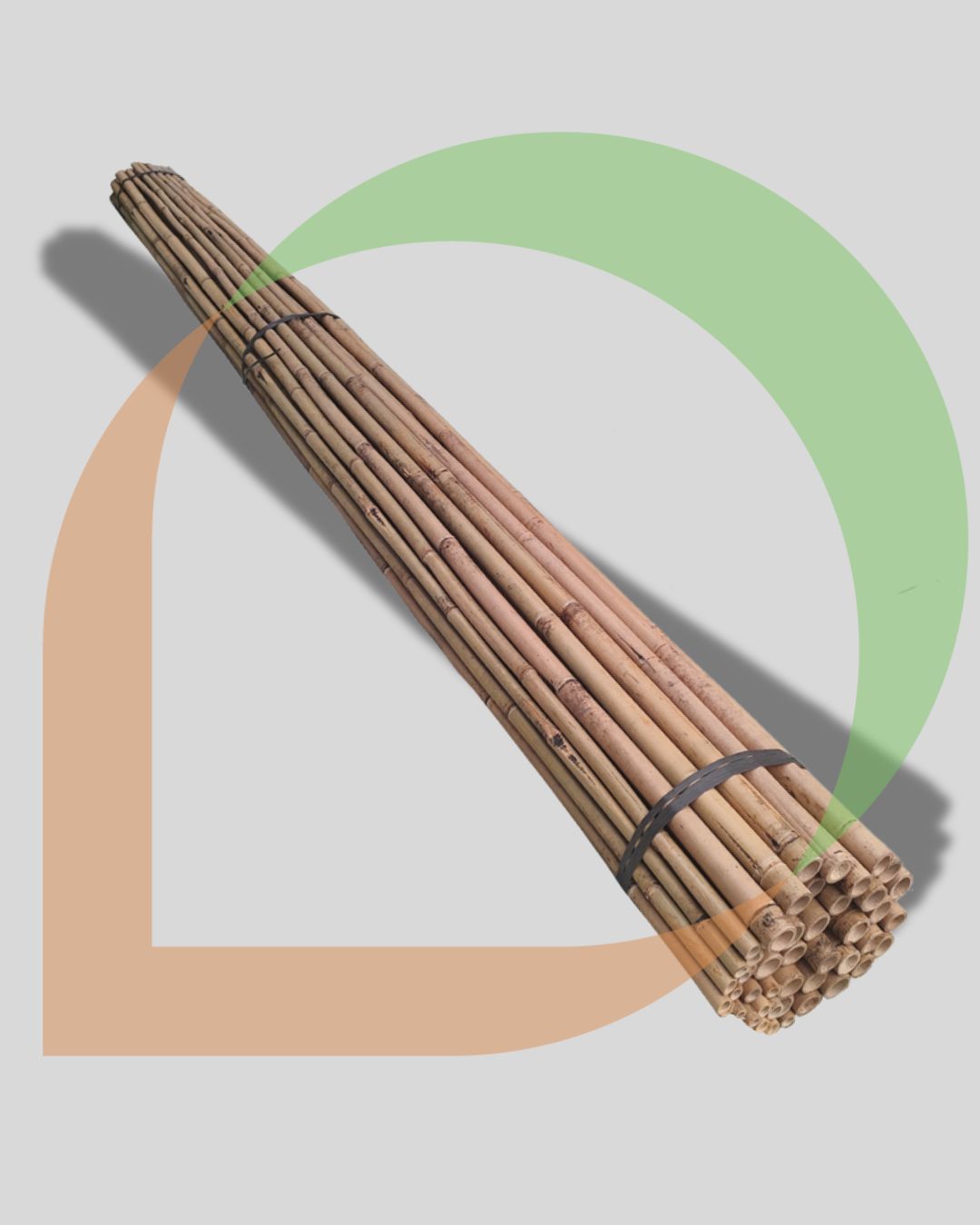 Paquete de cañas de bambu para entutorar cultivos