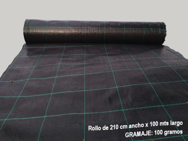 MALLA ANTIHIERBAS -100gr. ROLLO 2,10 X 100 METROS