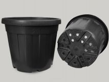 CONTENEDOR DECO NEGRO-Ø43 ALT.37,5 CM. 45 LITROS
